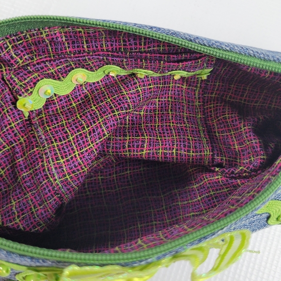 Mimiandme5 Custom Art Crafted Makeup-Cosmetic Bag with Zipper Embellished - Picture 5 of 6